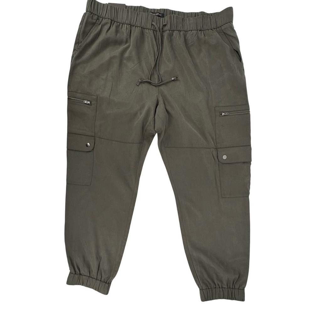 Banana Republic Womens XL Olive Green Lyocell Cargo Jogger Pants 536089-02 NEW